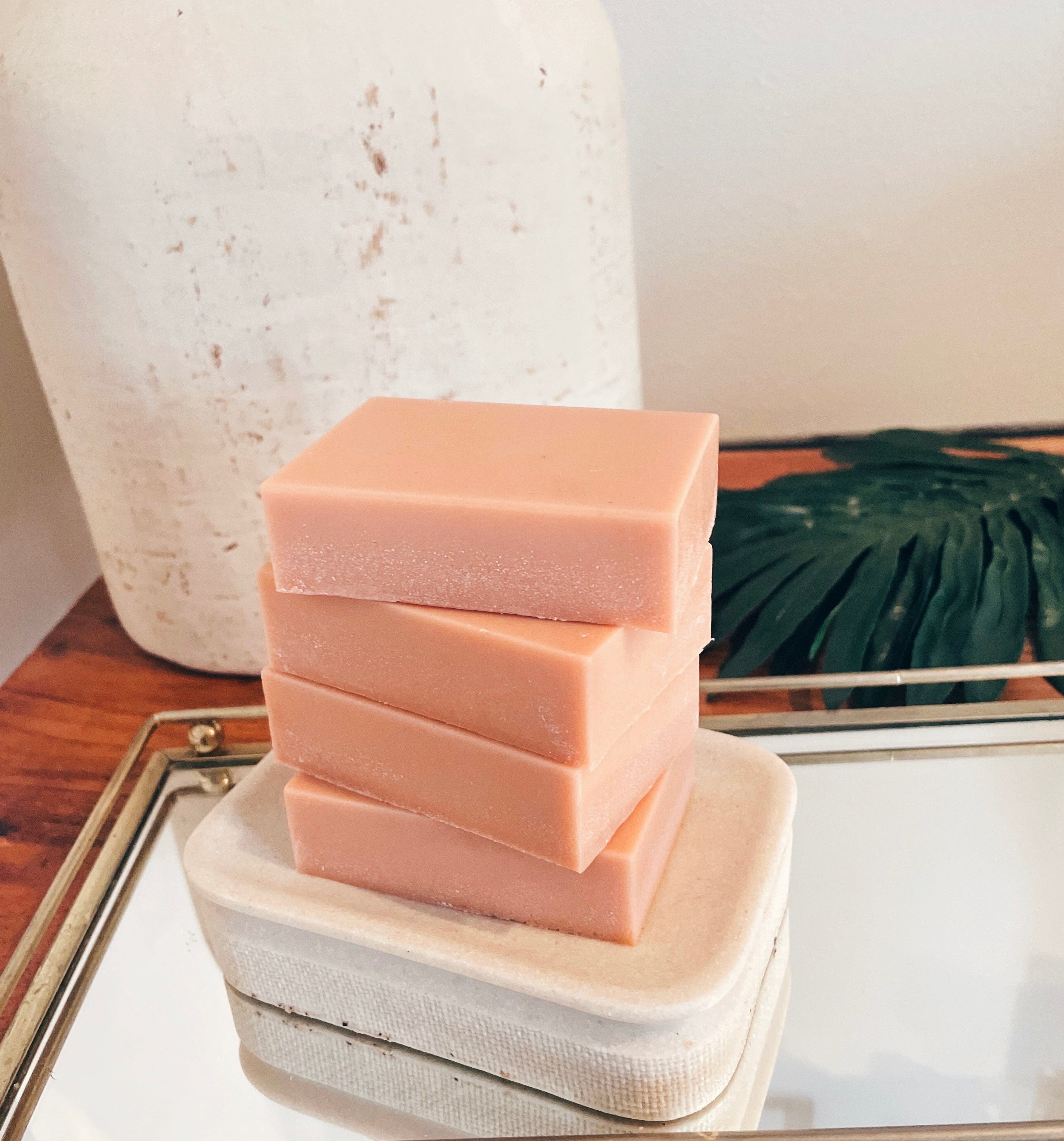 Fleurish Goats Milk & French Pink Clay Moisturizing Facial Soap